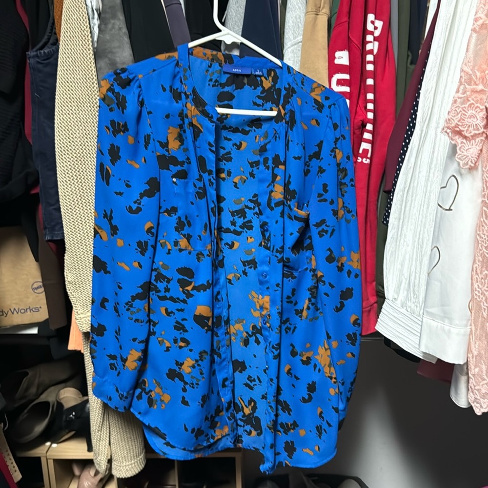 Apt 9 blue blouse.